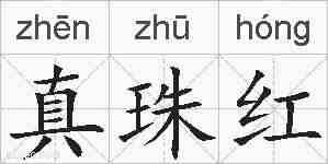 真珠红的拼音