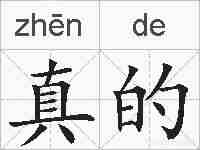 真的的拼音