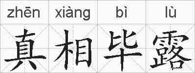 真相毕露的拼音