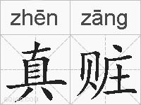 真赃的拼音