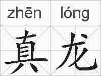 真龙的拼音