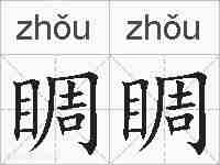 睭睭的拼音