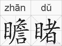 瞻睹的拼音