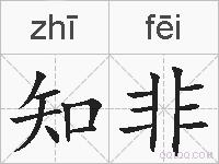 知非的拼音