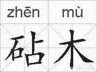 砧木的拼音
