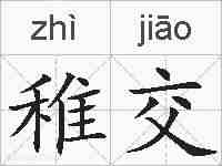 稚交的拼音