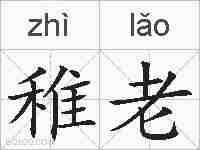 稚老的拼音
