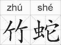 竹蛇的拼音