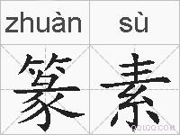 篆素的拼音