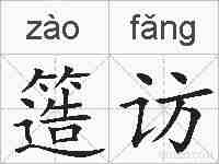 簉访的拼音