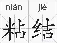 粘结的拼音