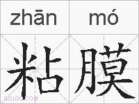 粘膜的拼音