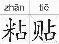 粘贴的拼音