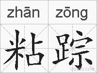 粘踪的拼音
