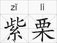 紫栗的拼音