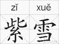 紫雪的拼音
