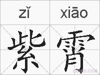 紫霄的拼音