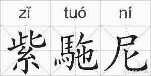 紫駞尼的拼音