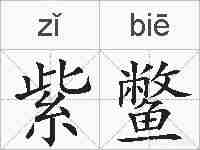 紫鳖的拼音