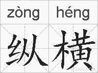 纵横的拼音