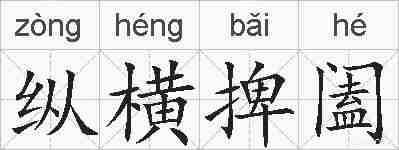 纵横捭阖的拼音