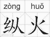 纵火的拼音