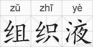 组织液的拼音