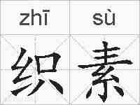 织素的拼音