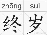 终岁的拼音