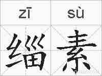缁素的拼音