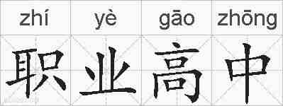 职业高中的拼音