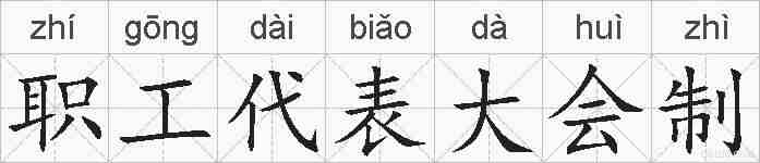 职工代表大会制的拼音