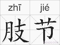 肢节的拼音