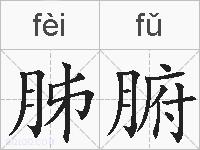 胏腑的拼音