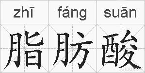 脂肪酸的拼音