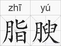 脂腴的拼音
