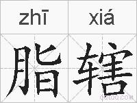 脂辖的拼音