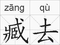 臧去的拼音