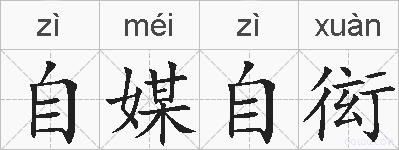 自媒自衒的拼音