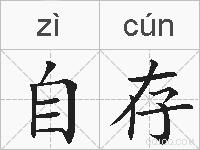 自存的拼音