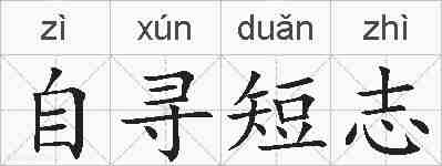 自寻短志的拼音