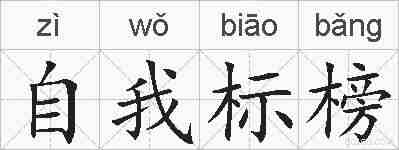 自我标榜的拼音