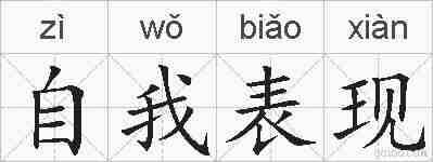 自我表现的拼音