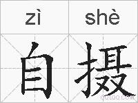 自摄的拼音