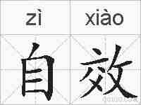 自效的拼音