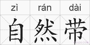 自然带的拼音