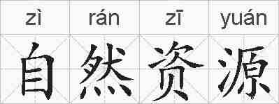 自然资源的拼音