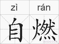自燃的拼音