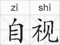 自视的拼音
