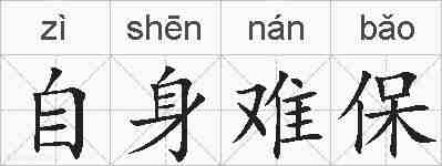 自身难保的拼音